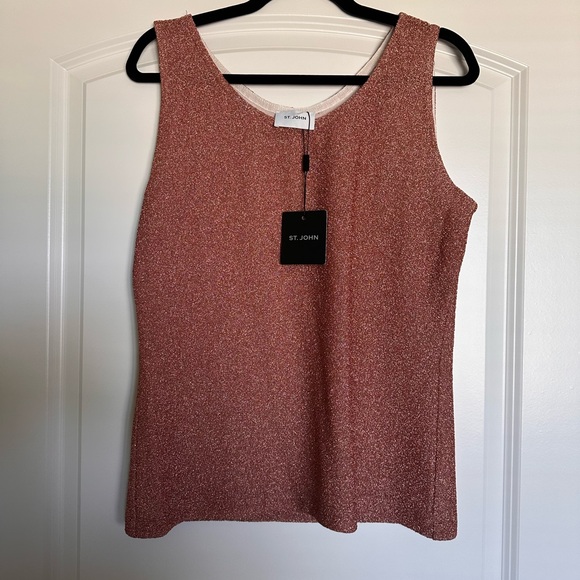 St. John Pink Sleeveless Tank Top